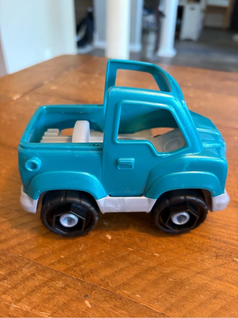 Fisher Price Little People shiny aqua beach car as is
